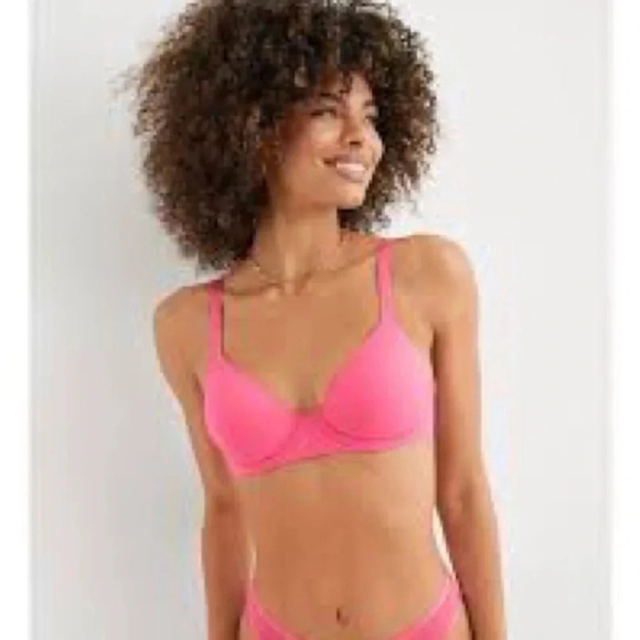 🍀 AERIE NWT SMOOTHEZ UNLINED MESH BRA FULL COVERAGE 36 B - Picture 2 of 5